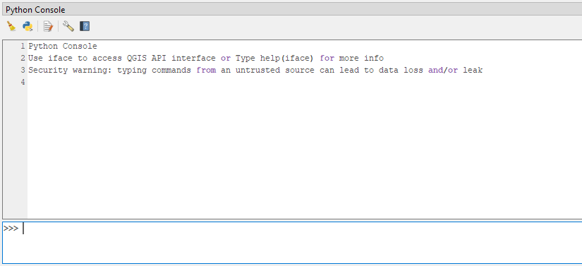 Console and editor