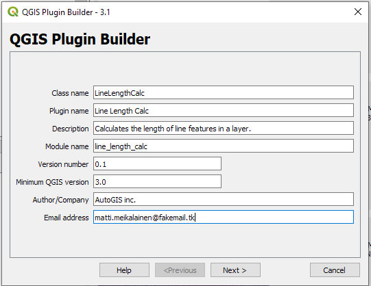 Plugin builder beginning